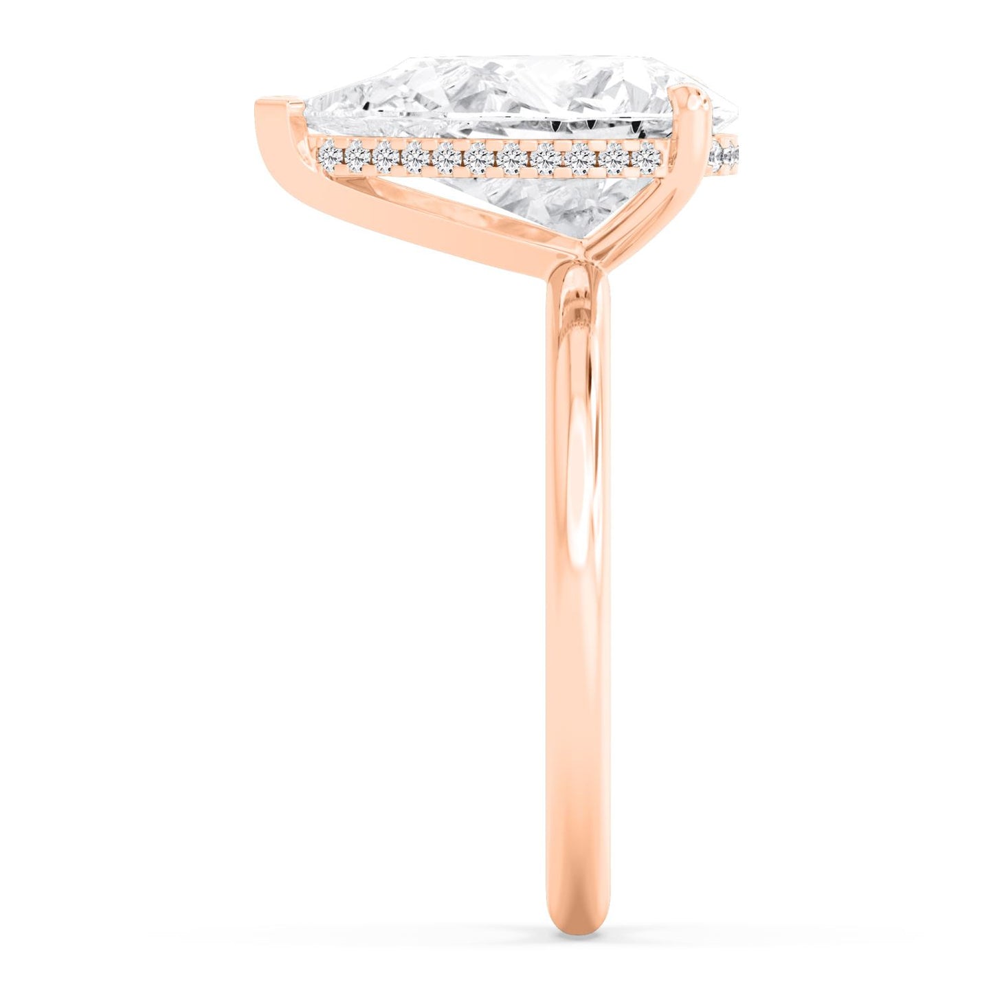 10K Rose Gold Lab Grown Diamond RING 4.09 ctw R59738PE-4HH