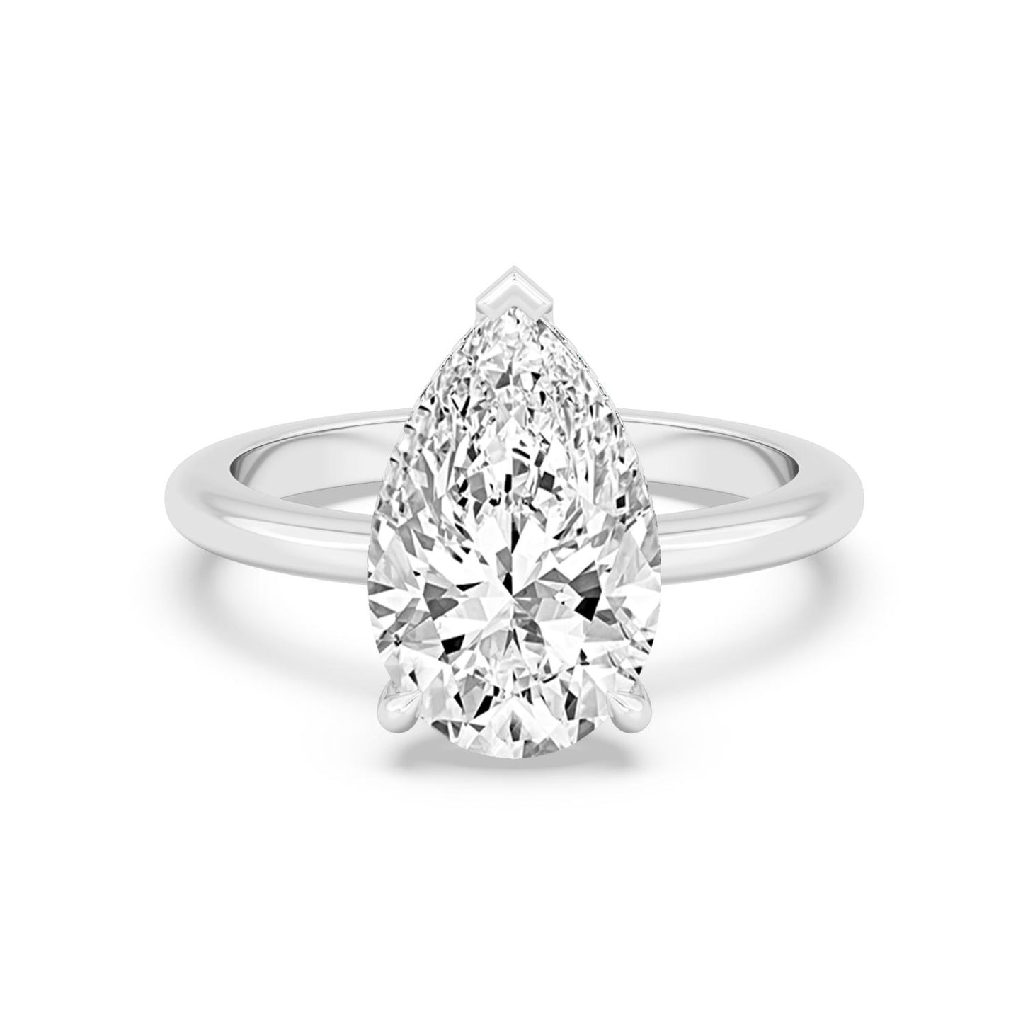 10K White Gold Lab Grown Diamond RING 4.09 ctw R59738PE-4HH
