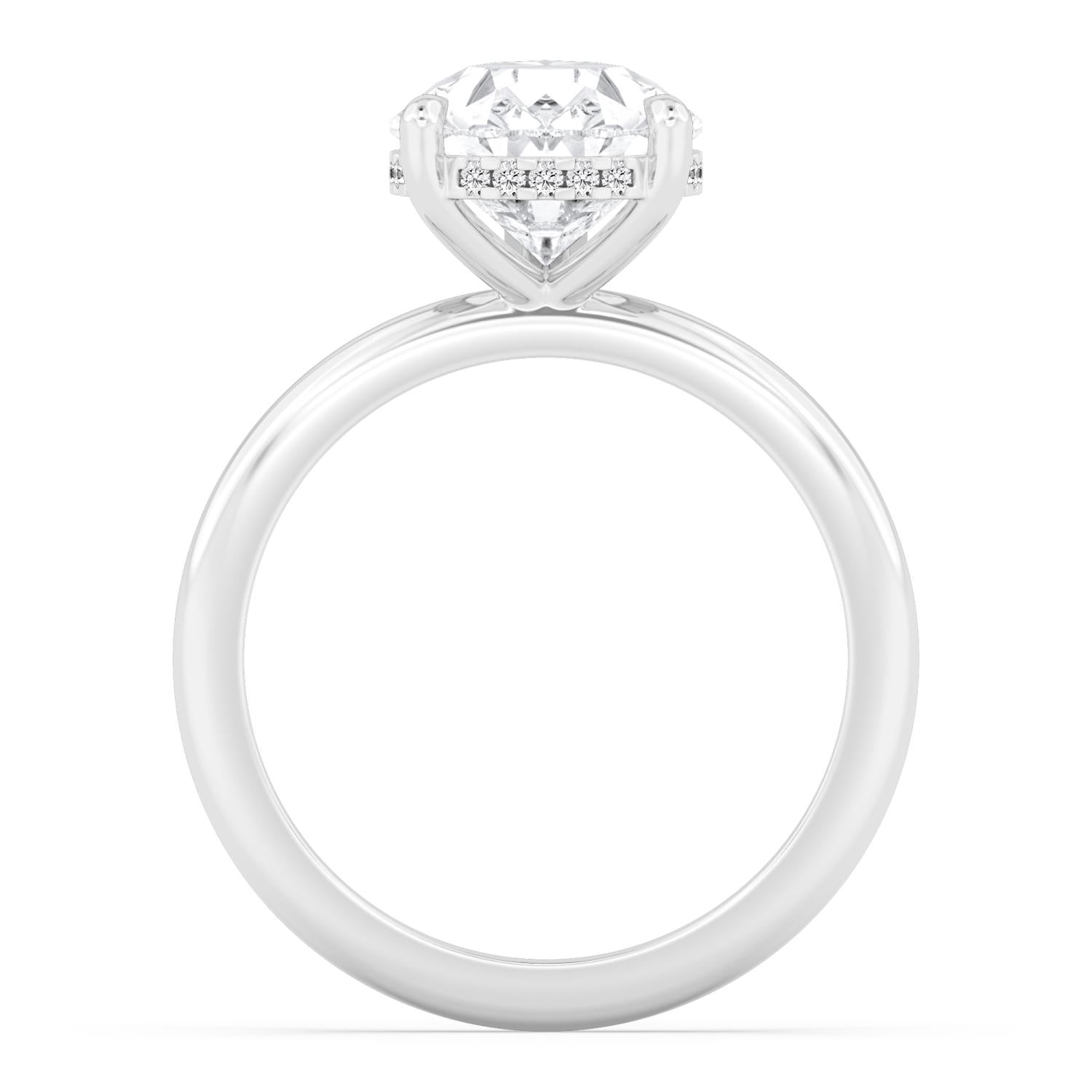 10K White Gold Lab Grown Diamond RING 4.09 ctw R59738PE-4HH