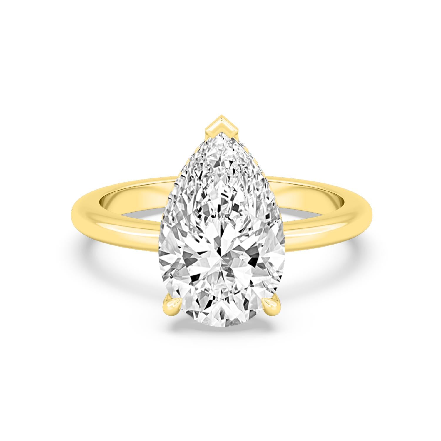 10K Yellow Gold Lab Grown Diamond RING 4.09 ctw R59738PE-4HH