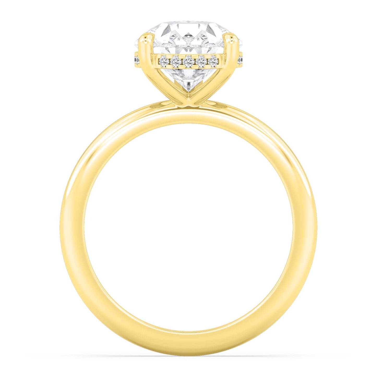 10K Yellow Gold Lab Grown Diamond RING 4.09 ctw R59738PE-4HH