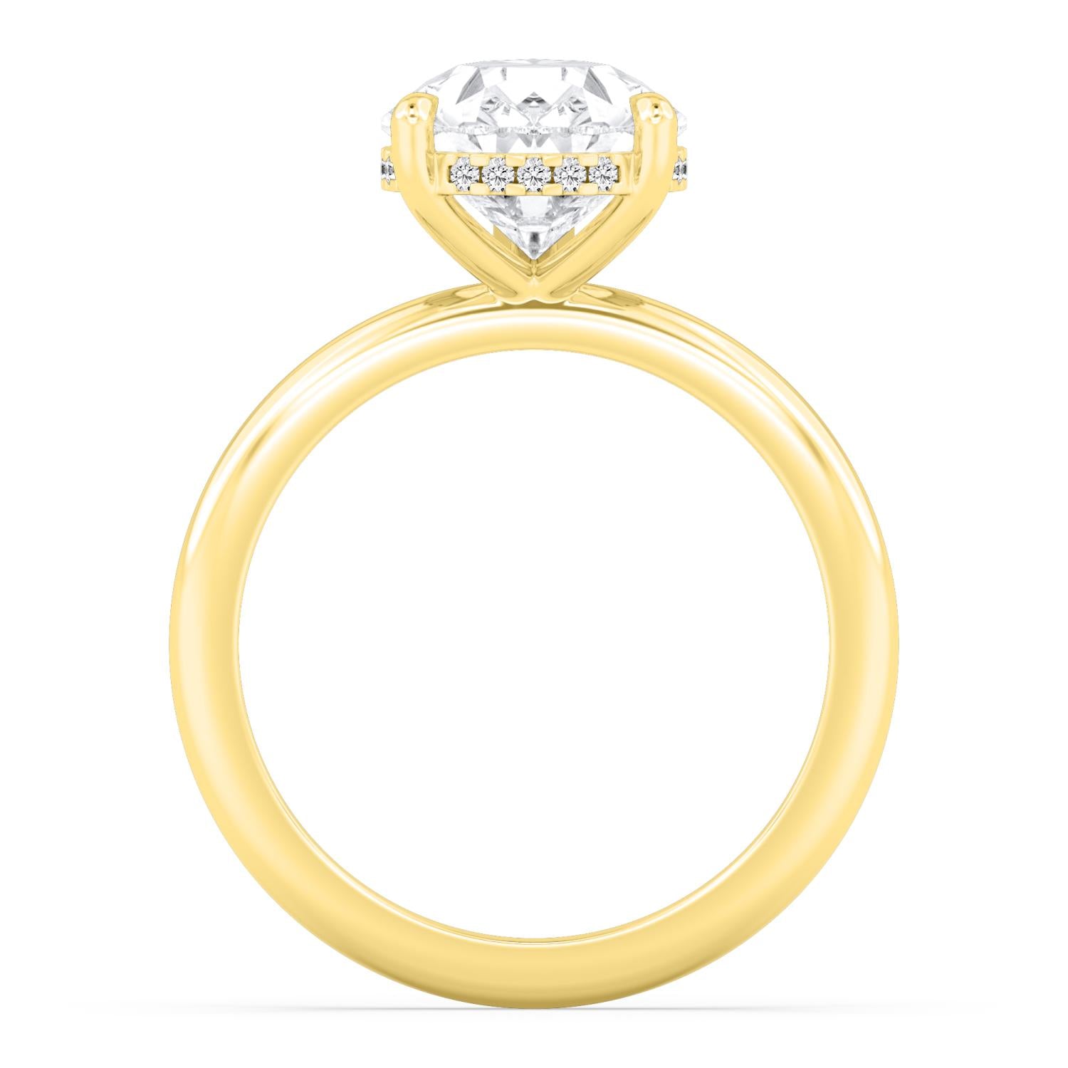 10K Yellow Gold Lab Grown Diamond RING 4.09 ctw R59738PE-4HH