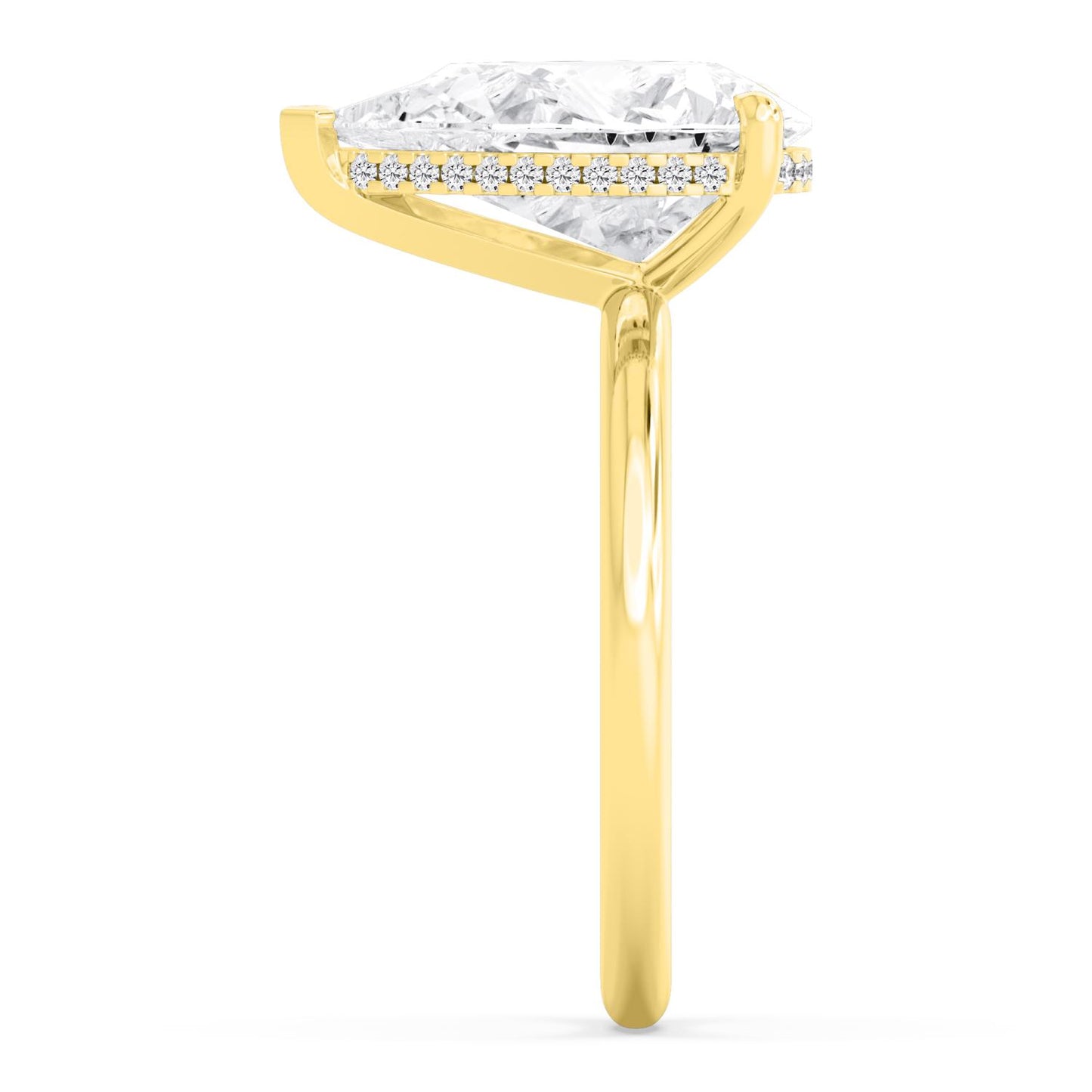 10K Yellow Gold Lab Grown Diamond RING 4.09 ctw R59738PE-4HH