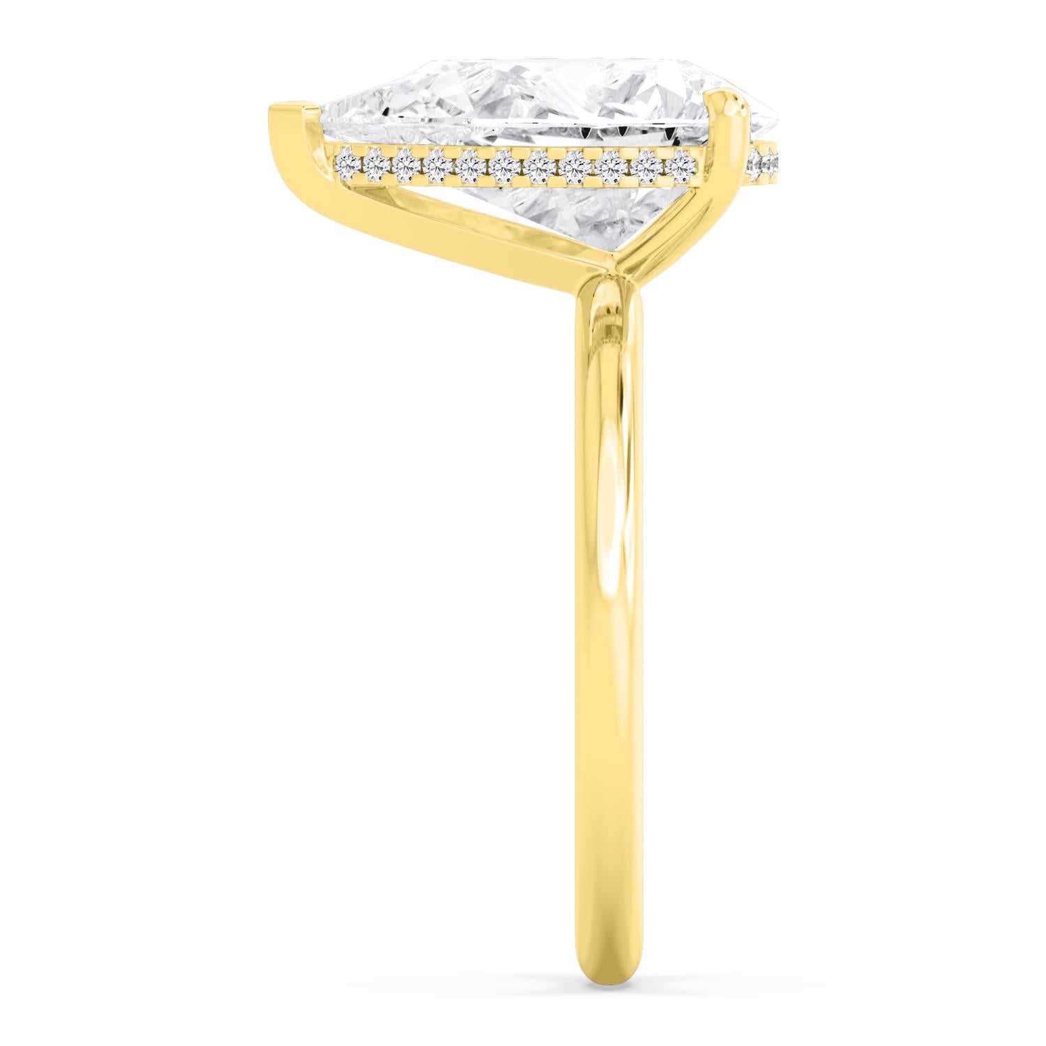10K Yellow Gold Lab Grown Diamond RING 4.09 ctw R59738PE-4HH