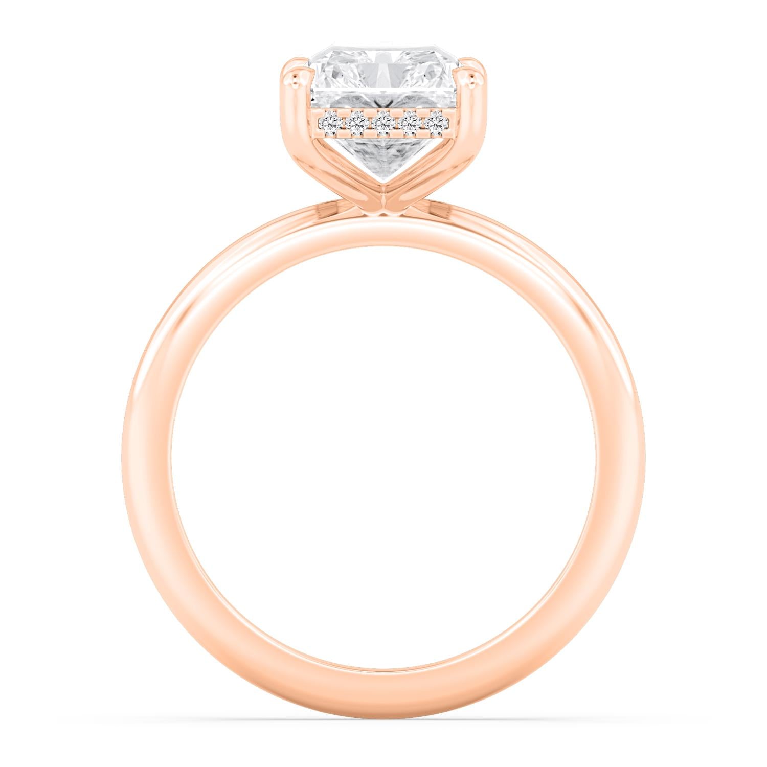 10K Rose Gold Lab Grown Diamond RING 4.10 ctw R59738RDT-4HH
