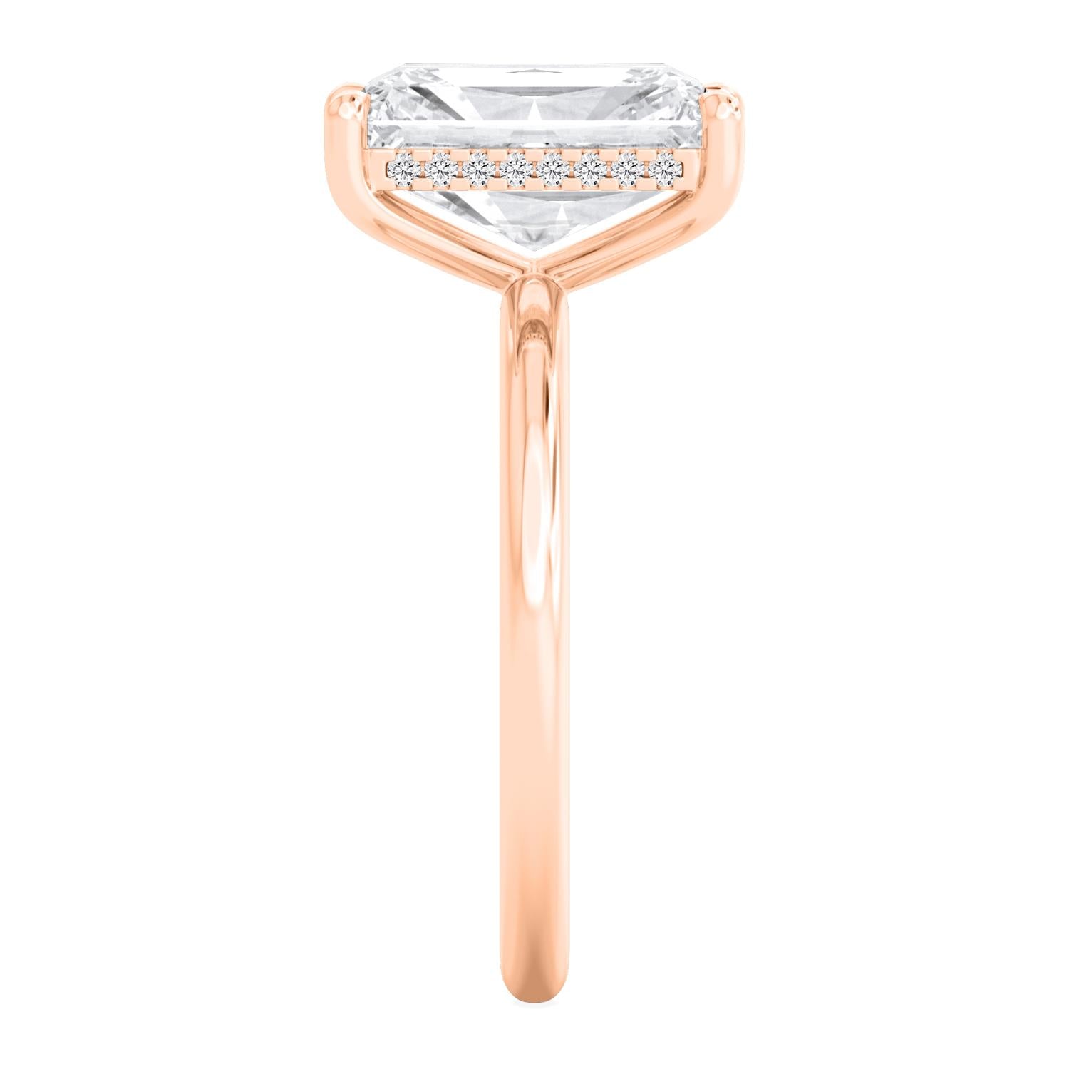 10K Rose Gold Lab Grown Diamond RING 4.10 ctw R59738RDT-4HH