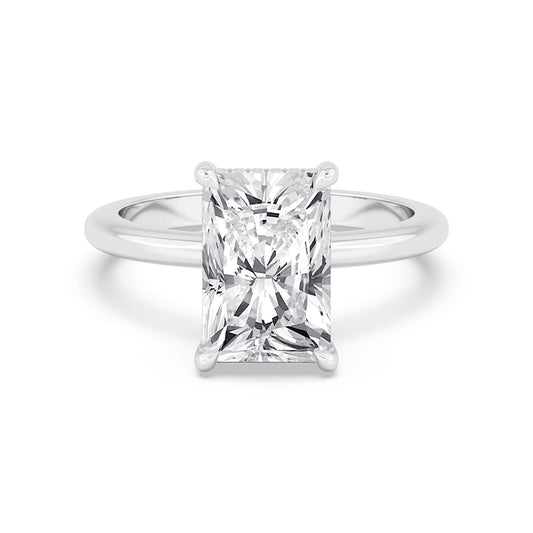10K White Gold Lab Grown Diamond RING 4.10 ctw R59738RDT-4HH