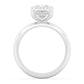 10K White Gold Lab Grown Diamond RING 4.10 ctw R59738RDT-4HH