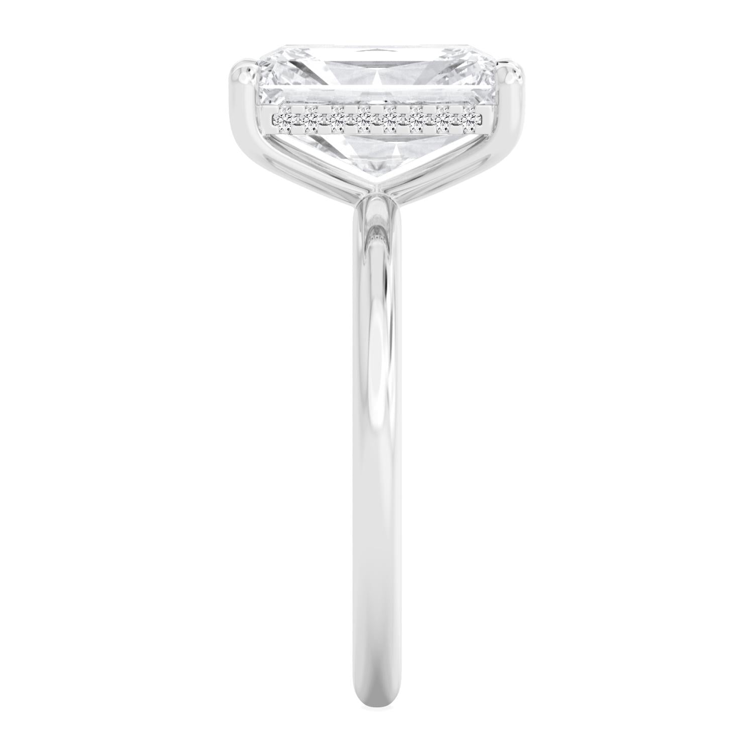 10K White Gold Lab Grown Diamond RING 4.10 ctw R59738RDT-4HH