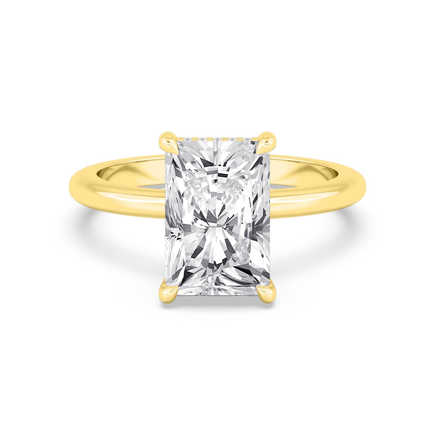 10K Yellow Gold Lab Grown Diamond RING 4.10 ctw R59738RDT-4HH