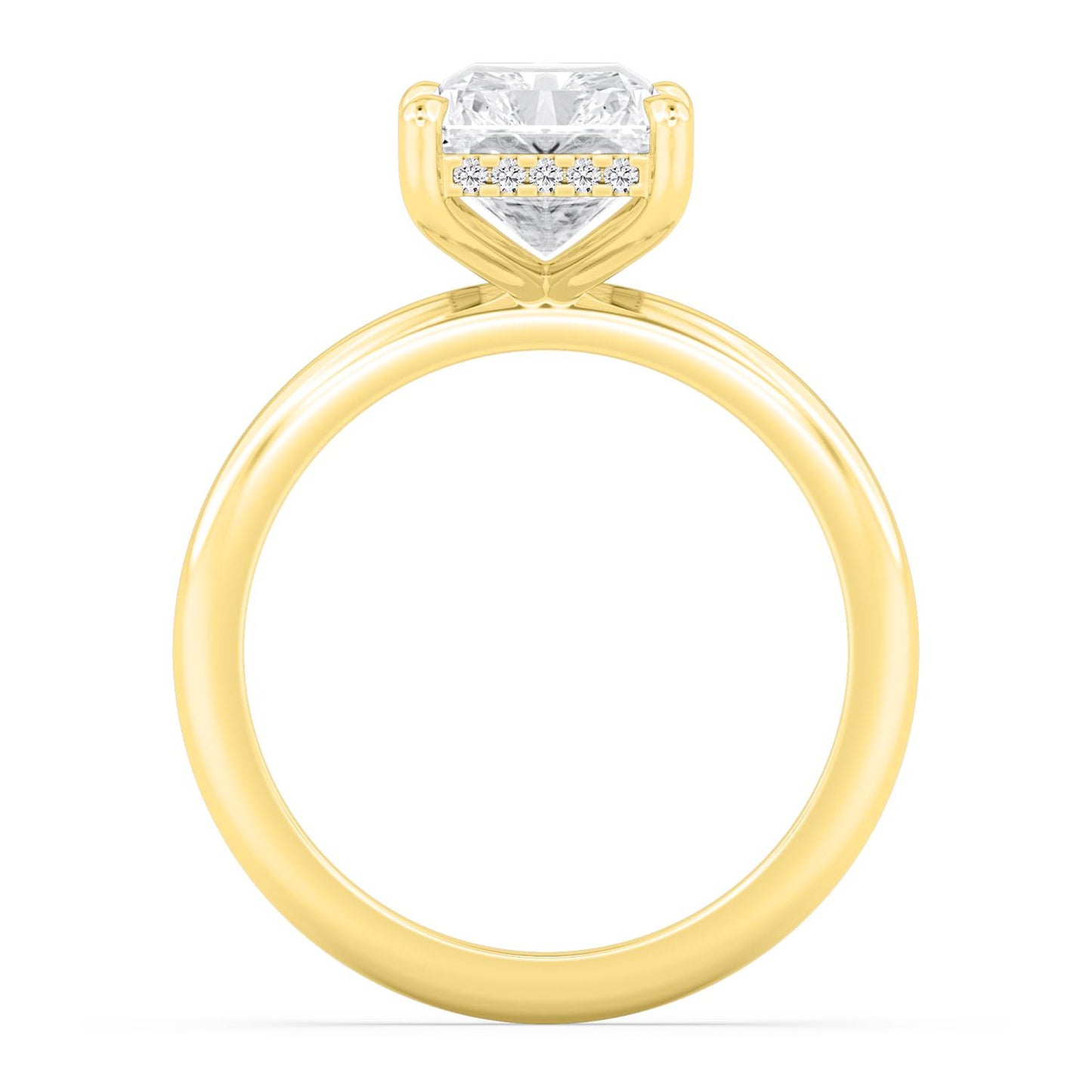 10K Yellow Gold Lab Grown Diamond RING 4.10 ctw R59738RDT-4HH