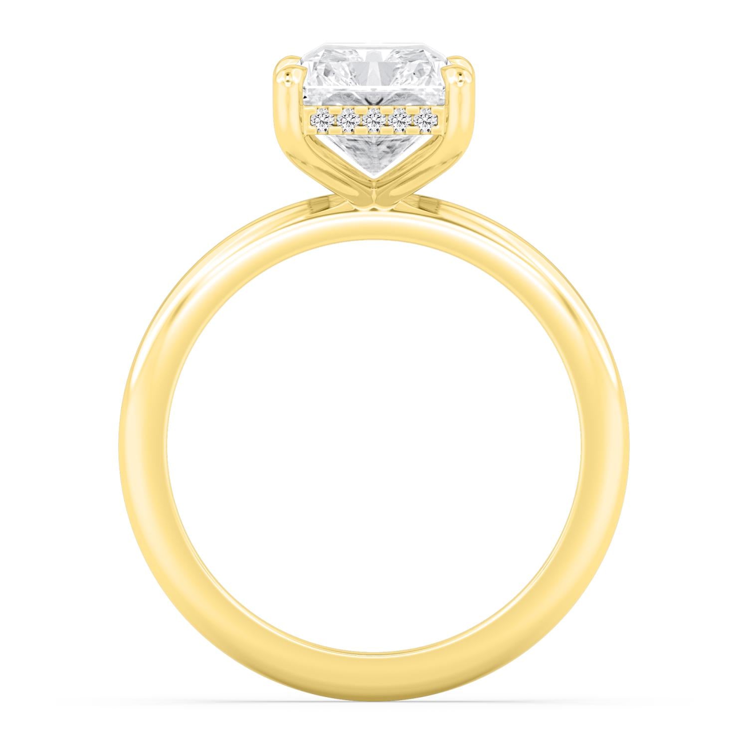 10K Yellow Gold Lab Grown Diamond RING 4.10 ctw R59738RDT-4HH