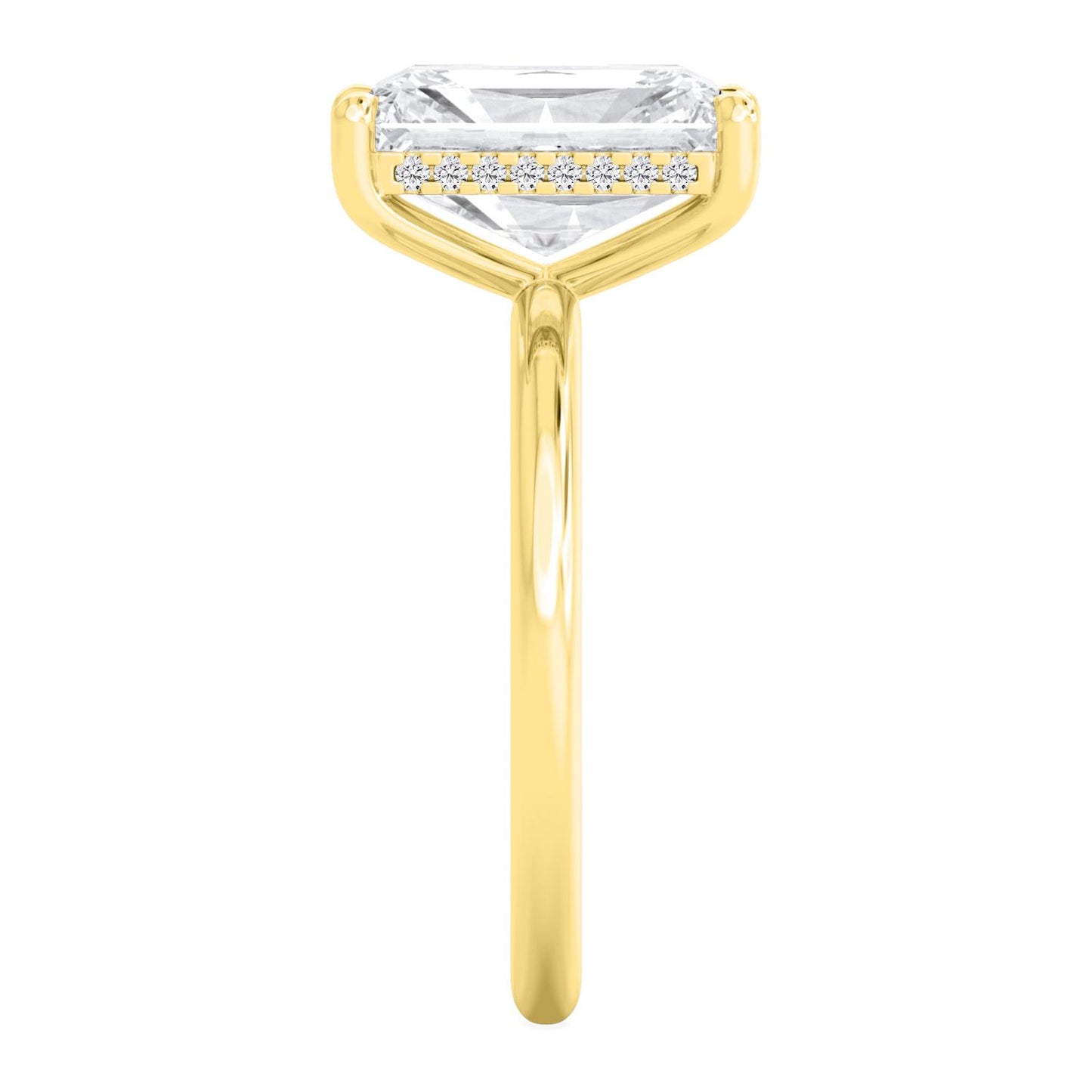 10K Yellow Gold Lab Grown Diamond RING 4.10 ctw R59738RDT-4HH