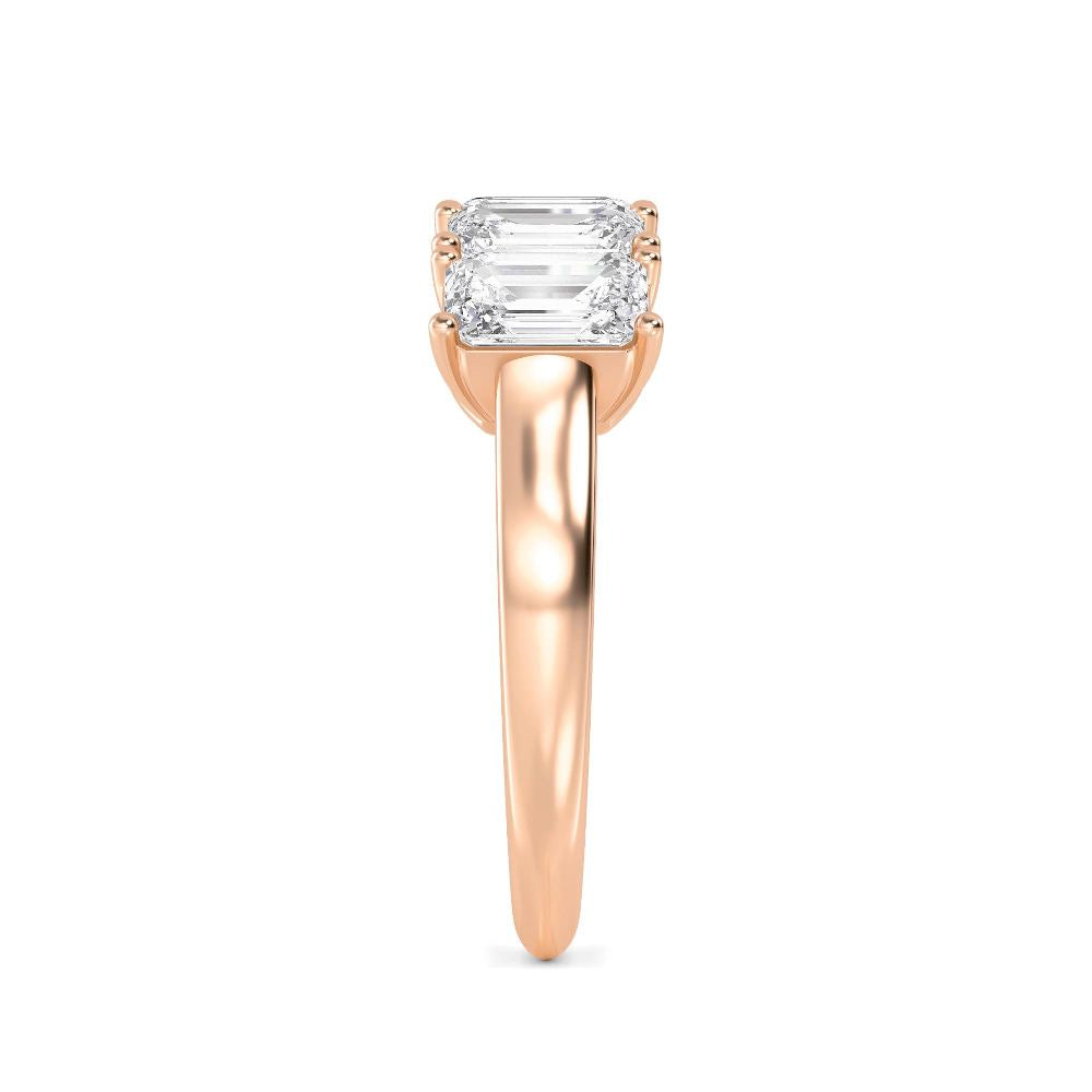 9k Rose Gold Lab Grown Diamond Ring 1.50 ctw R60113EM-1.50CT