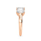 9k Rose Gold Lab Grown Diamond Ring 1.50 ctw R60113EM-1.50CT