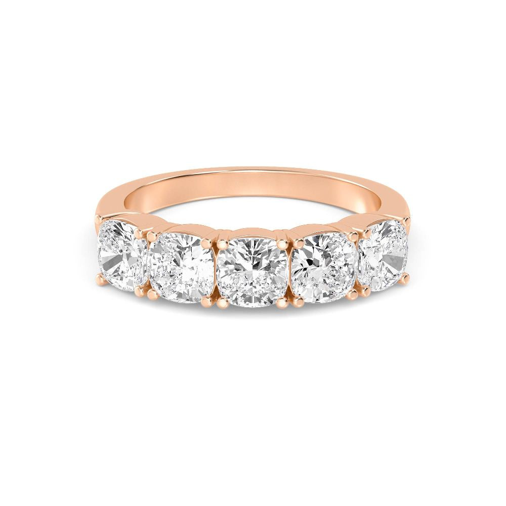 9k Rose Gold Lab Grown Diamond Ring 2.50 ctw R60113SCU-2.50CT