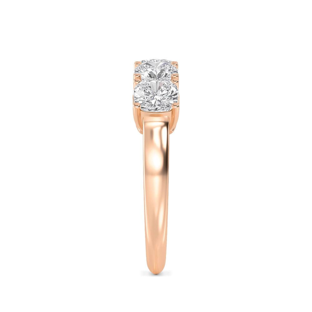 9k Rose Gold Lab Grown Diamond Ring 2.50 ctw R60113SCU-2.50CT