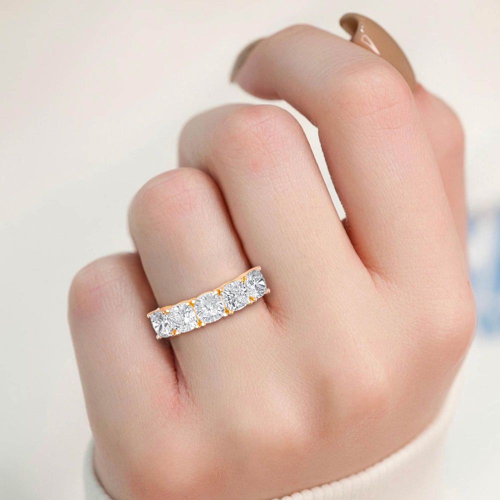 9k Rose Gold Lab Grown Diamond Ring 2.50 ctw R60113SCU-2.50CT