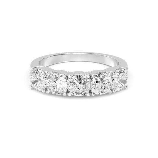 9k White Gold Lab Grown Diamond Ring 2.50 ctw R60113SCU-2.50CT