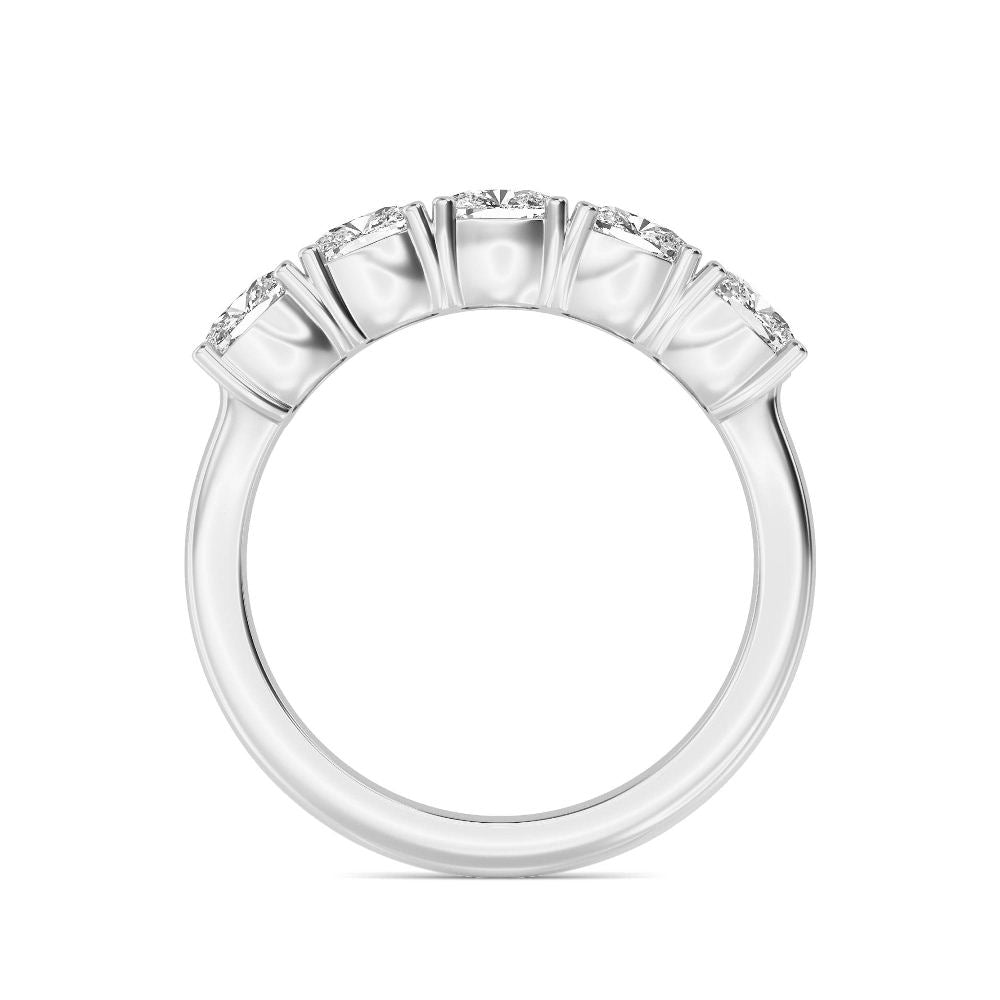 9k White Gold Lab Grown Diamond Ring 2.50 ctw R60113SCU-2.50CT