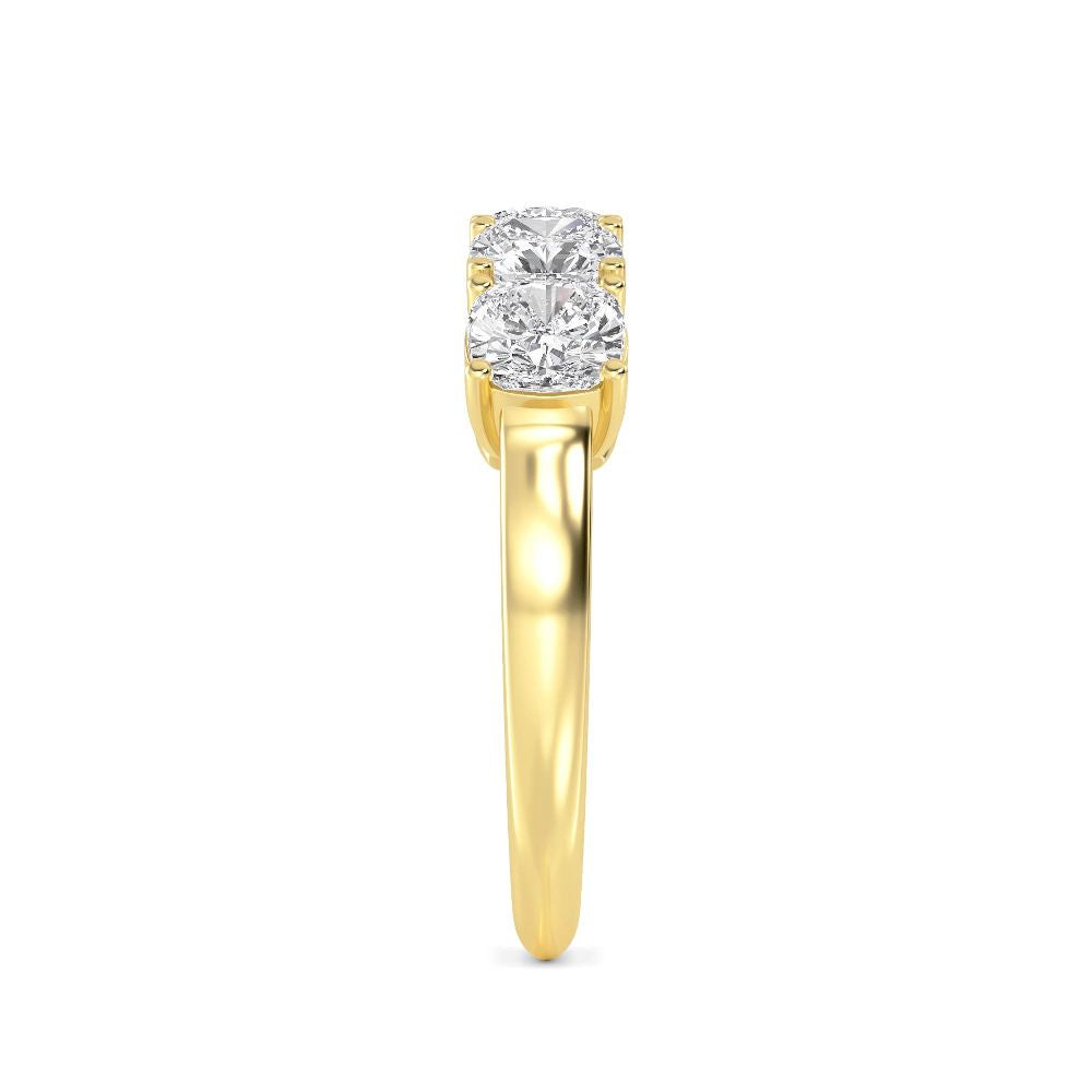 9K Yellow Gold Lab Grown Diamond Ring 2.50 ctw R60113SCU-2.50CT