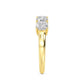 9K Yellow Gold Lab Grown Diamond Ring 2.50 ctw R60113SCU-2.50CT