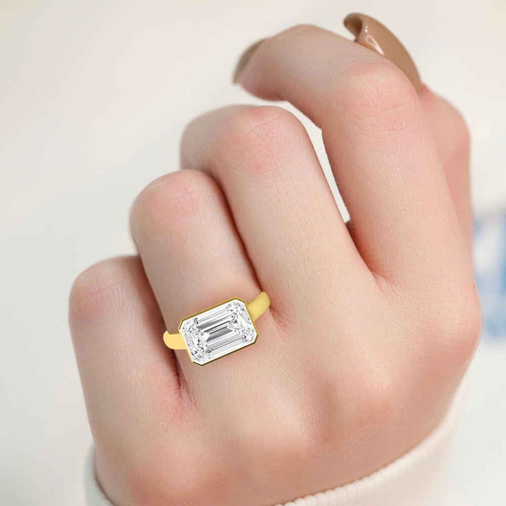 10K Yellow Gold Lab Grown Diamond Ring 3.13 ctw R60324EM-3
