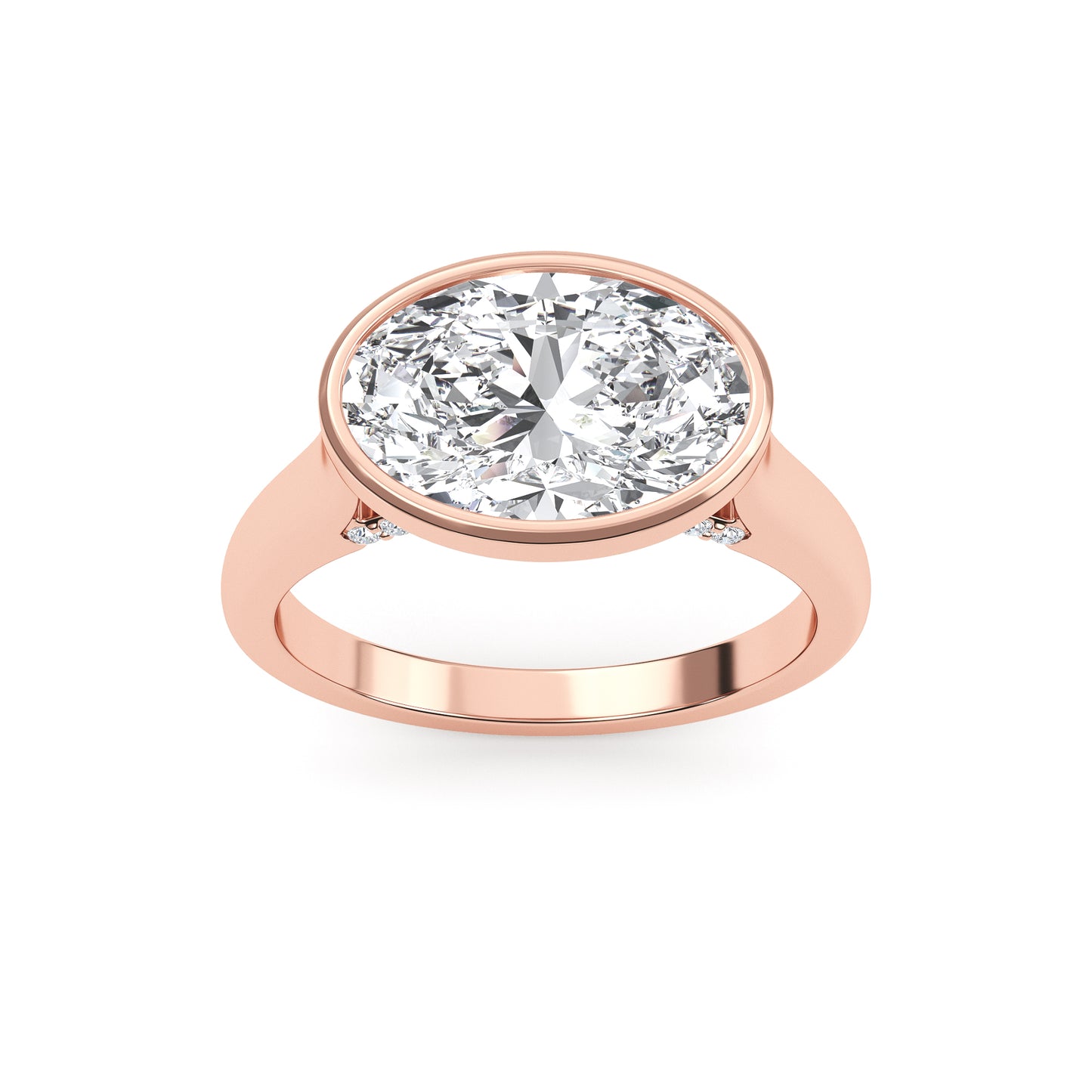 10K Rose Gold Lab Grown Diamond Engagement Ring 2.11 ctw R60324OV-2
