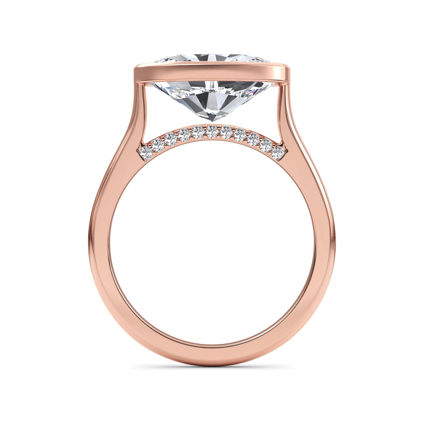 10K Rose Gold Lab Grown Diamond Engagement Ring 2.11 ctw R60324OV-2
