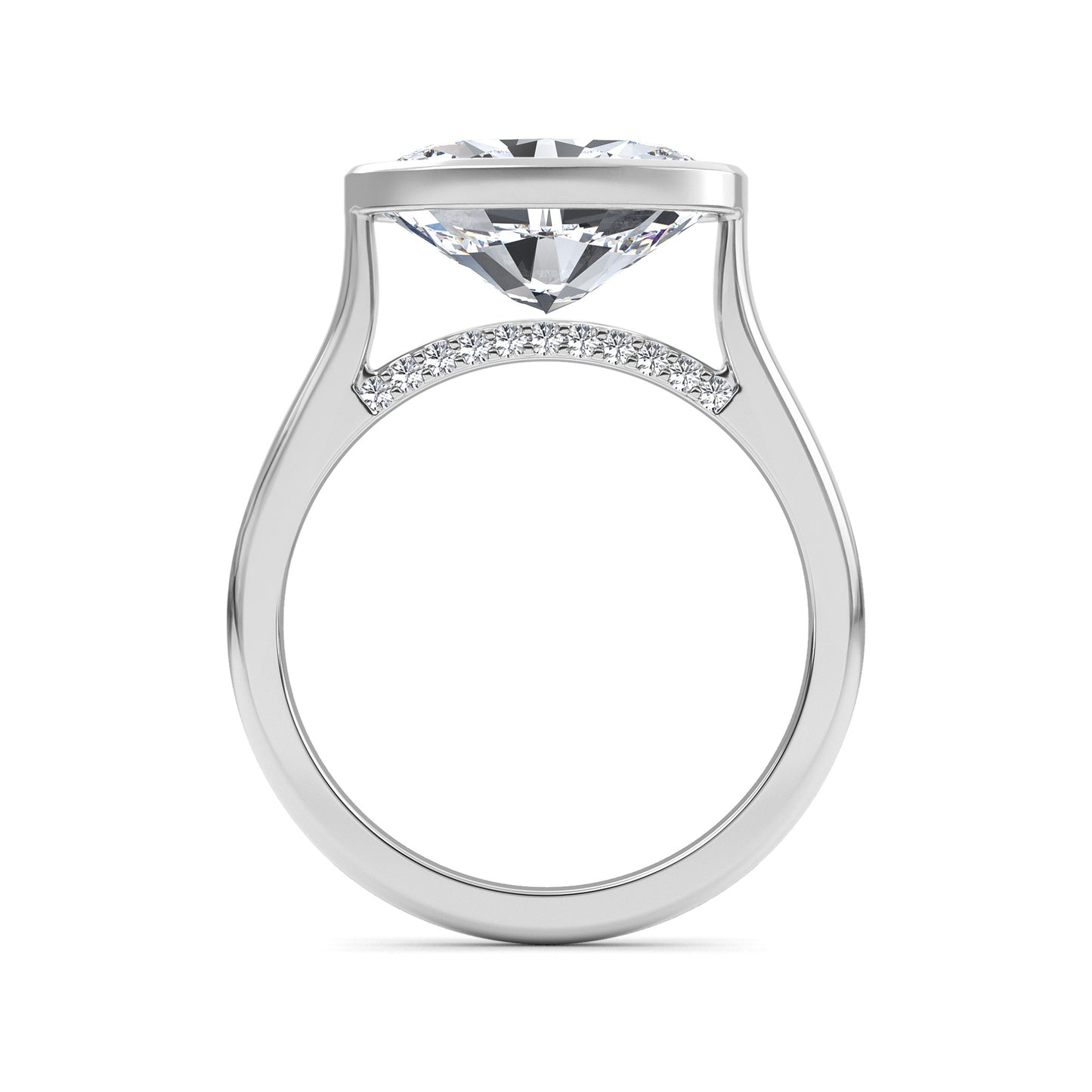 10K White Gold Lab Grown Diamond Engagement Ring 2.11 ctw R60324OV-2