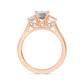 10K Rose Gold Lab Grown Diamond Rings 3.00 ctw R60335EM-3