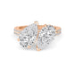 10K Rose Gold Lab Grown Diamond Toi Et Moi Rings 4 ctw R60346PEPE-4