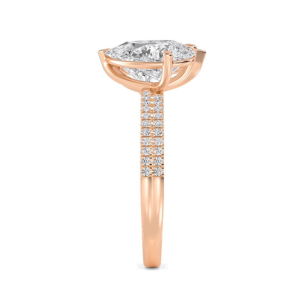 10K Rose Gold Lab Grown Diamond Toi Et Moi Rings 4 ctw R60346PEPE-4