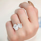 10K White Gold Lab Grown Diamond Engagement Ring 3.05 ctw R60373OVPE-3