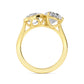 10K Yellow Gold Lab Grown Diamond Engagement Ring 3.05 ctw R60373OVPE-3