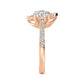 10K Rose Gold Lab Grown Diamond Toi Et Moi Rings 2 ctw R60374RDMQ-2
