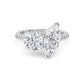 10K White Gold Lab Grown Diamond Toi Et Moi Rings 2 ctw R60374RDMQ-2