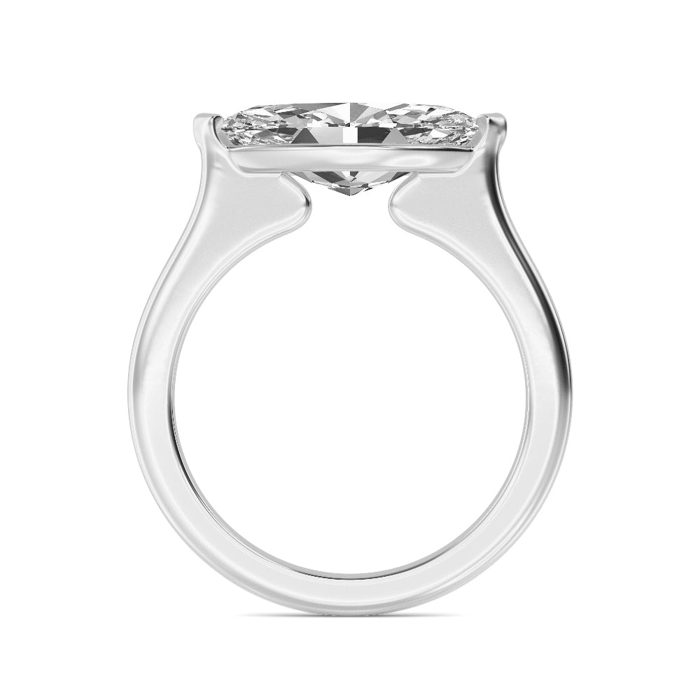10K White Gold Lab Grown Diamond Rings R60395MQ-3