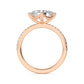 10K Rose Gold Lab Grown Diamond Rings R60415OV-1.50CT