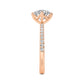 10K Rose Gold Lab Grown Diamond Rings R60415OV-1.50CT