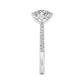 10K White Gold Lab Grown Diamond Rings R60415OV-1.50CT