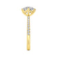 10K Yellow Gold Lab Grown Diamond Rings R60415OV-1.50CT