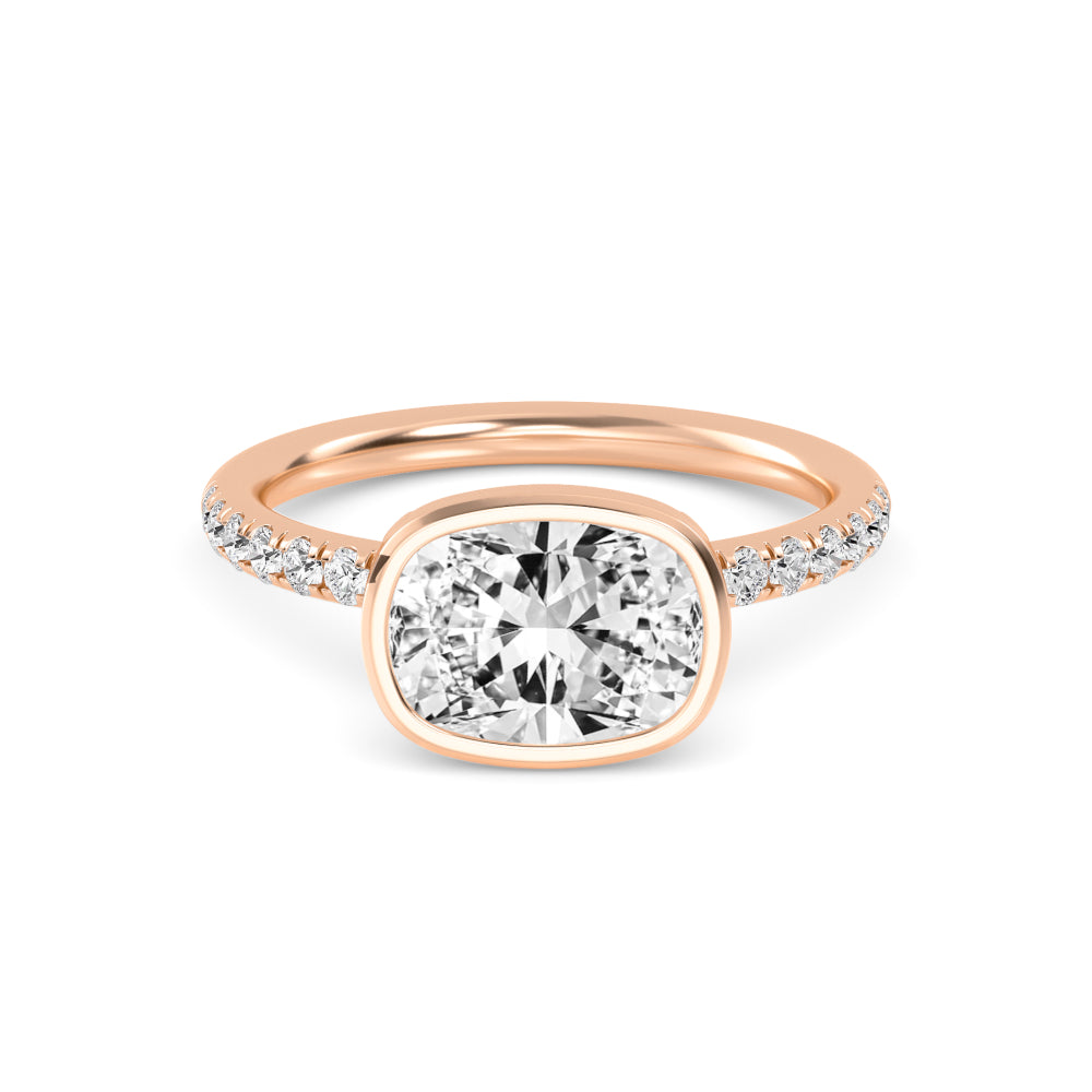 10K Rose Gold Lab Grown Diamond Rings R60433CU-2