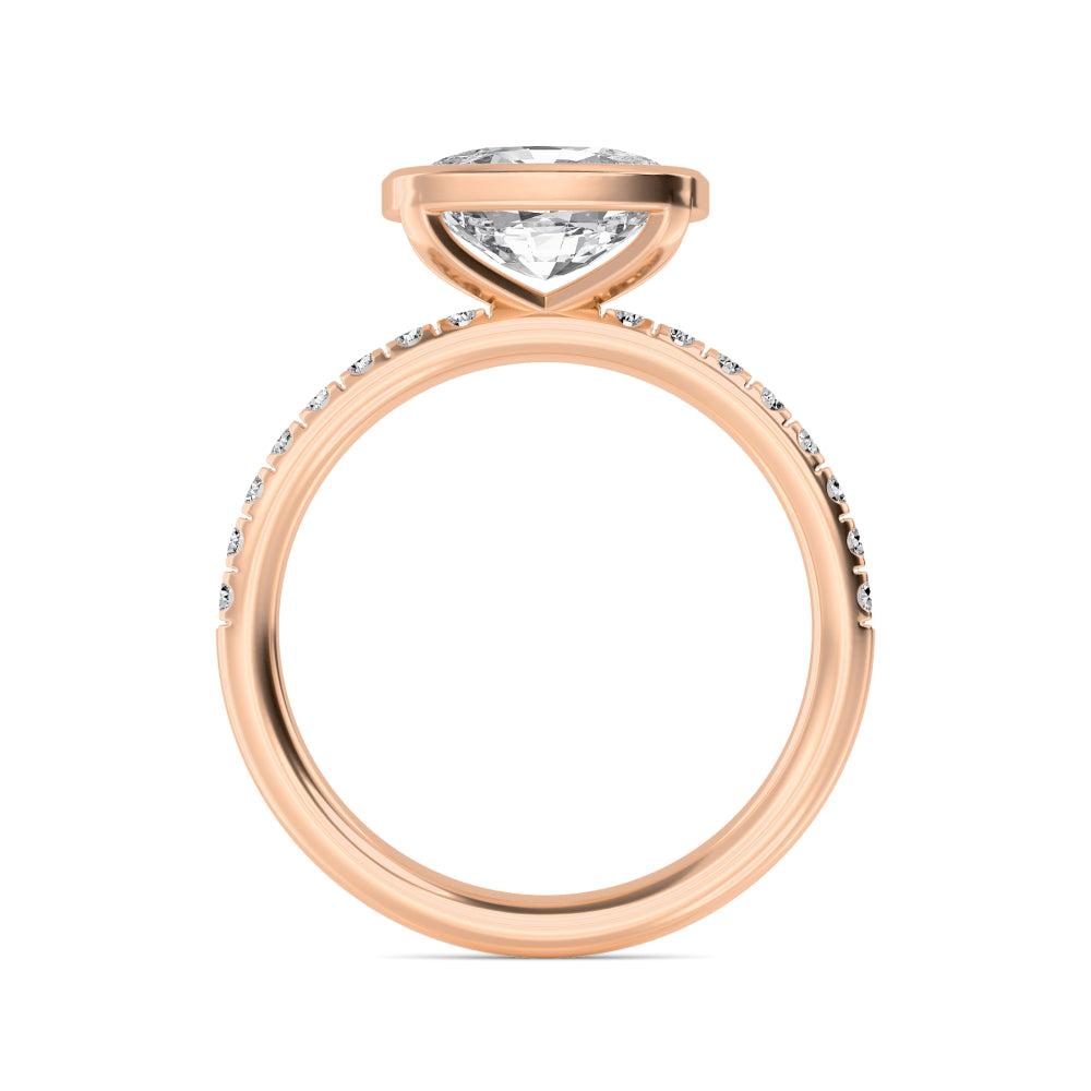 10K Rose Gold Lab Grown Diamond Rings R60433CU-2