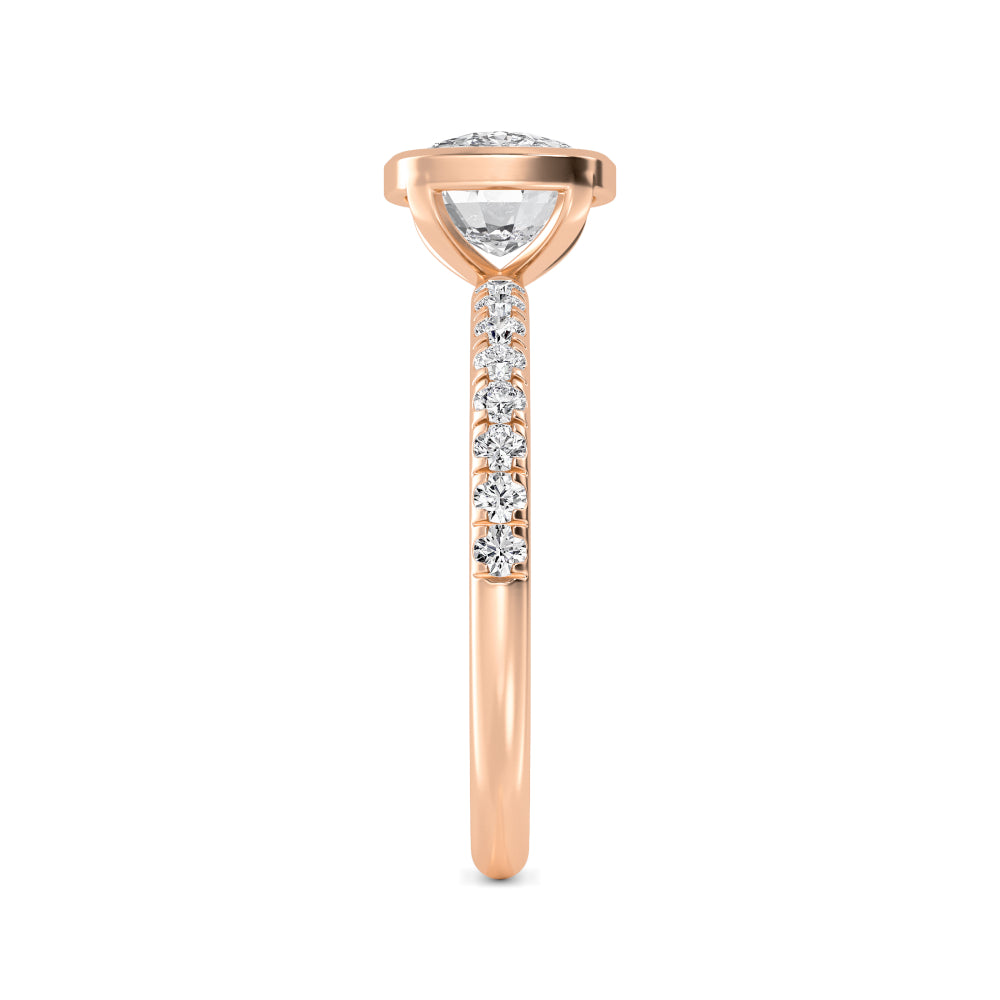 10K Rose Gold Lab Grown Diamond Rings R60433CU-2