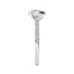 10K White Gold Lab Grown Diamond Rings R60433CU-2
