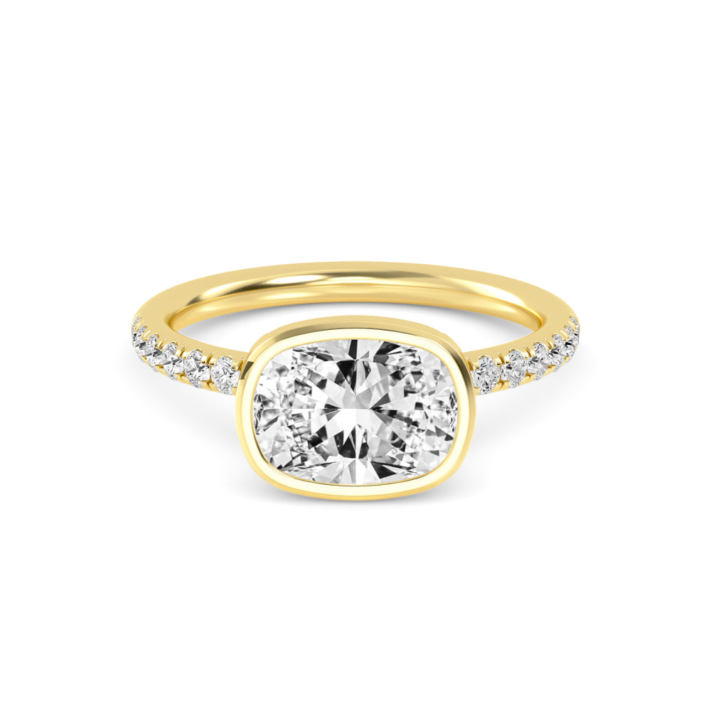 10K Yellow Gold Lab Grown Diamond Rings R60433CU-2