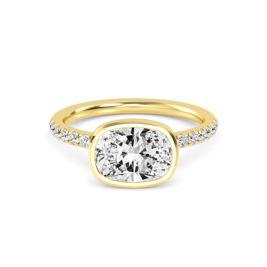 10K Yellow Gold Lab Grown Diamond Rings R60433CU-2