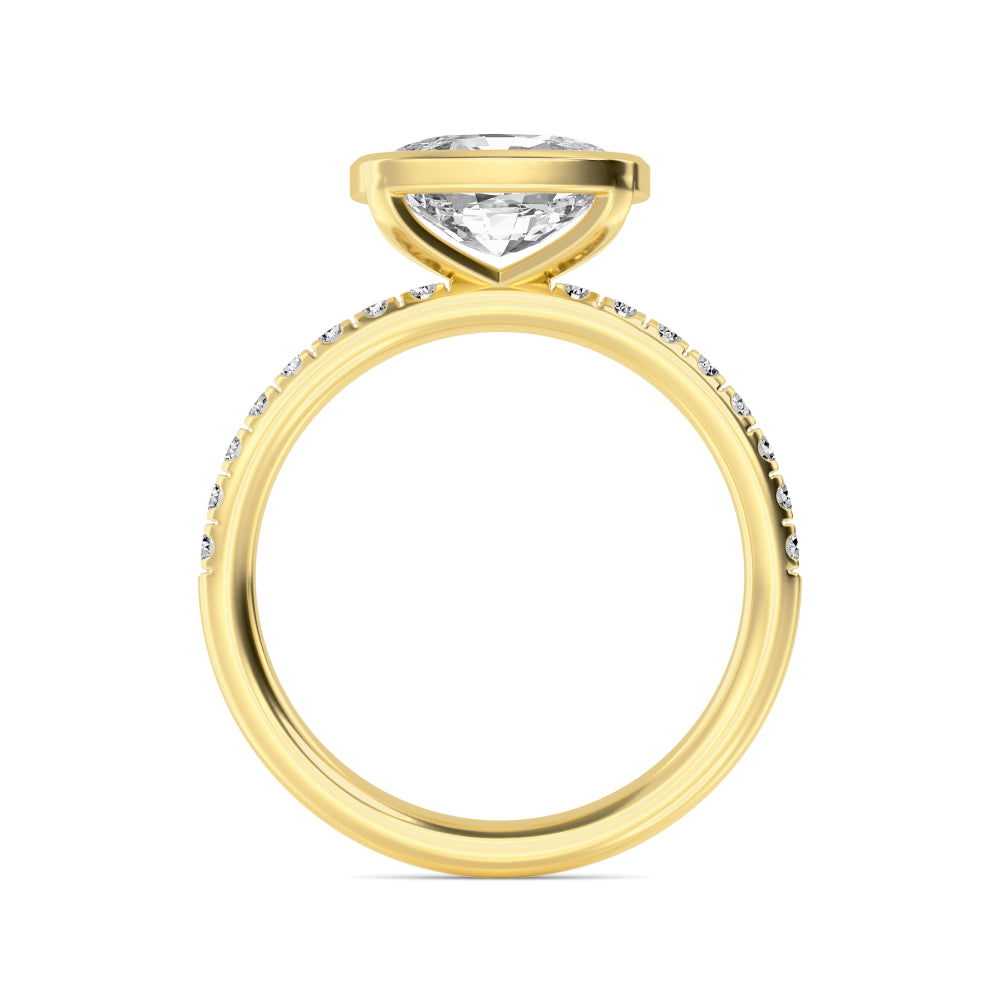 10K Yellow Gold Lab Grown Diamond Rings R60433CU-2