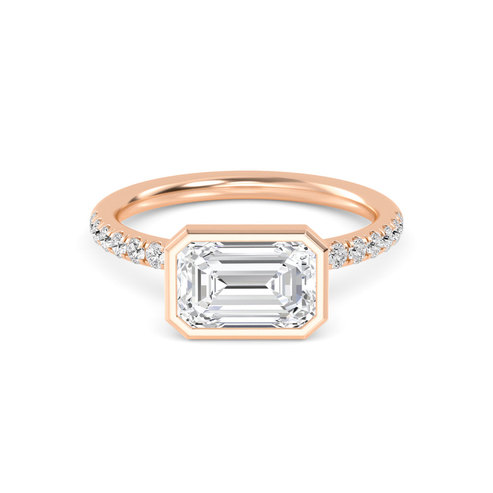 10K Rose Gold Lab Grown Diamond Rings R60433EM-3